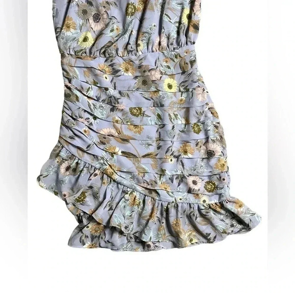 ASTR the Label REVOLVE Floral One-Shoulder Ruffle Dress Small - Picture 6 of 8